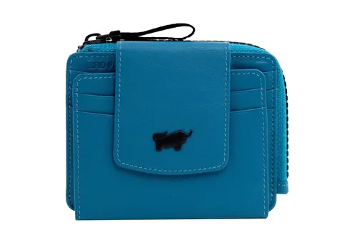 Braun Büffel Capri Kreditkartenetui RFID Leder 11cm - Visitenkarten-Aufbewahrung mit RFID-Schutz, elegantes Lederdesign in ocean, ideal für sicheren Transport von bis zu 10 Karten.