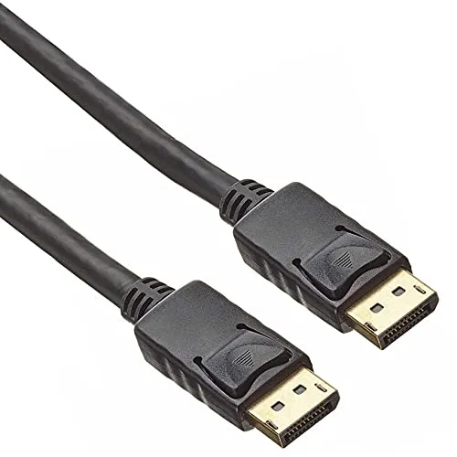 PremiumCord 4K DisplayPort 1.2 Verbindungskabel M/M 1 m, Stecker auf Stecker Kabel, 18Gbps, Video 4K@60Hz 2160p, Full HD 1080p, HDCP, vergoldete Anschlüsse, schwarz