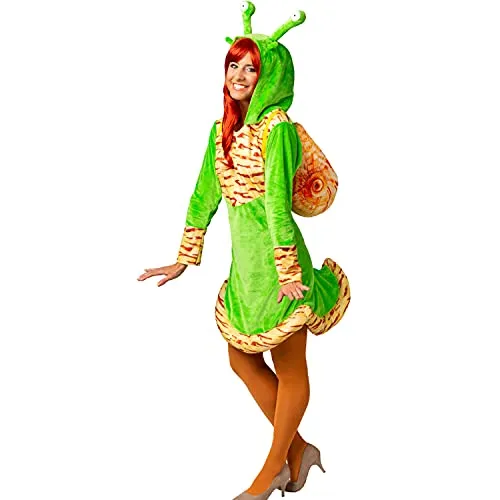 Orlob Schnecken Kostüm Speedy für Damen Gr. 46/48 grün Kleid Tierkostüm Fasching Karneval