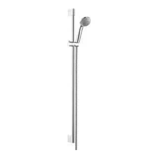 hansgrohe Crometta 85 Brauseset Mono - 900mm, 16l/min - Duschköpfe & -brausen mit Handbrause, die durch QuickClean einfach zu reinigen ist und einen verstellbaren Neigungswinkel bietet, ideal für komfortables Duschen.