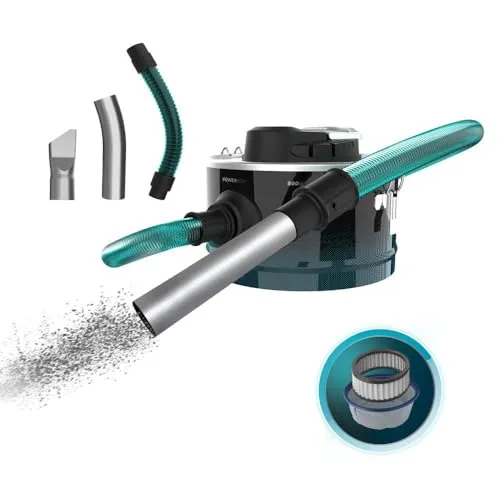 Cecotec Kompakter Aschesauger 10L Conga Ash 2000 Home. 800W Leistung, Saugkraft 14kPa, Metallbeschichteter Schlauch, Metallgitterfilter, 38mm Düse