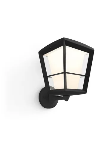 Hue Outdoor Econic Aufwärts gerichtete Wandleuchte - LED Outdoor-Wandleuchte mit 16 Millionen Farben, steuerbar über Smartgerät. Langlebig mit bis zu 25.000 Stunden Lebensdauer – perfekt für stimmungsvolle Beleuchtung im Außenbereich.