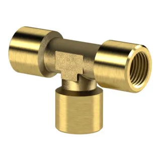 Riegler T-Stück G 1, SW 30, Messing blank - Innenanschluss - Hochwertiges T-Stück aus Messing für zuverlässige Verbindungen. Ideal für Anwendungen mit hohem Druck bis 60 bar und Temperaturen bis 150 °C. Perfekt für den professionellen Einsatz.