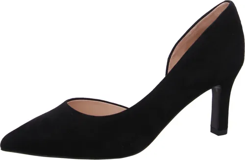 Peter Kaiser Veloursleder High-Heel-Pumps schwarz 35,5 EU - Elegante Pumps & High Heels aus hochwertigem Veloursleder mit 8 cm Trichterabsatz, ideal für stilvolle Auftritte und besonderen Komfort.