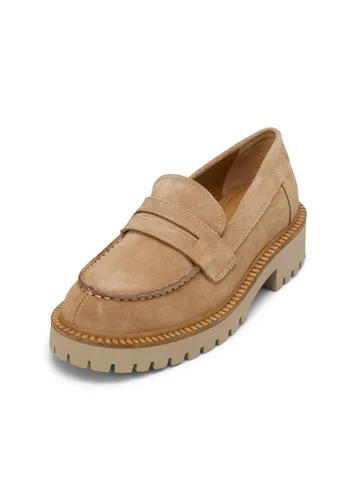 Loafer MARC O'POLO mit robuster Profil-Laufsohle - Wanderschuhe aus 100% Rindleder, mit atmungsaktivem Mikrofutter und markanter Profilsohle für besten Halt und Komfort. Ideal für stilvolle Alltagseinsätze.