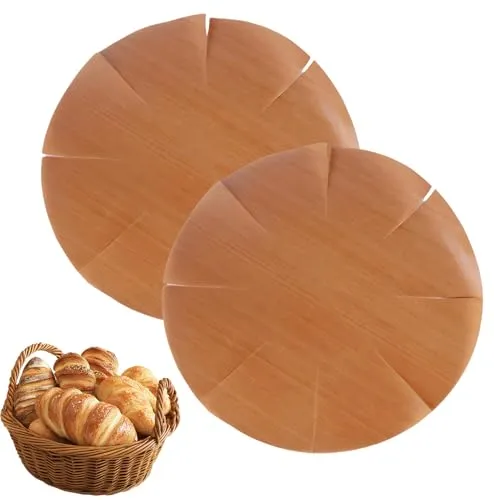 2Stück Backpapier Wiederverwendbar,Dauerbackfolie Rund,Dauerbackfolie für Backblech Backofen,Springform Backmatte,Backpapier Zuschnitte Hitzebeständig Antihaftbeschichtet,Baking Zubehör Dauerbackmatte