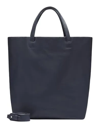 Liebeskind Hera Sheep Natural L Shopper dunkelblau - Handtasche aus hochwertigem Schafsleder, geräumig und stilvoll für den Alltag.