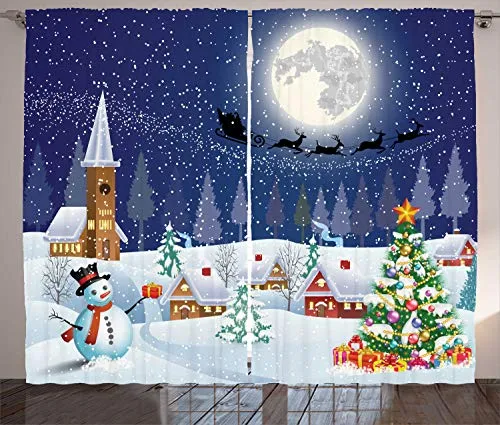 ABAKUHAUS Weihnachten Rustikaler Gardine von Abakuhaus