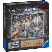 Ravensburger EXIT Puzzle 16484 - In der Spielzeugfabrik, 368 Teile für interaktiven Puzzlespaß und spannende Rätsellösungen!