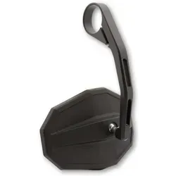 HIGHSIDER smart Lenkerendenspiegel Gerade Schwarz Lang - Motorradzubehör mit E-Zulassung, leichter und trendiger Spiegel für 7/8 Zoll und 1 Zoll Lenker, inklusive Reduzierringe für einfache Montage.