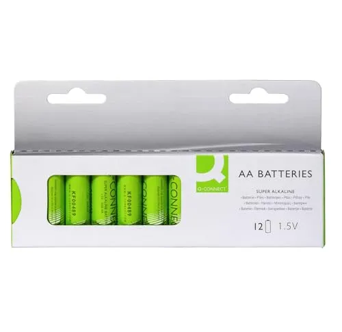 Q Connect AA Batterie, 12 Stück