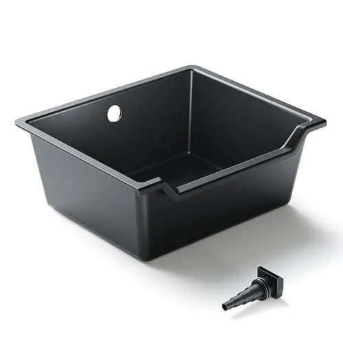 SunSun Wasserfall Garten Bachlaufschale 60 l - Belüftungssets für Gartenteiche – 60-Liter Volumen für kreative Wasserspiele wie Wasserfälle und Bachläufe, sorgt für Sauerstoffanreicherung und verbessert die Wasserqualität.