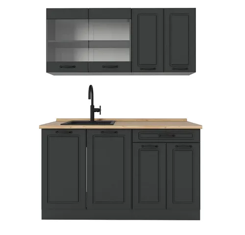 Vicco Singleküche R-Line, Anthrazit von Vicco