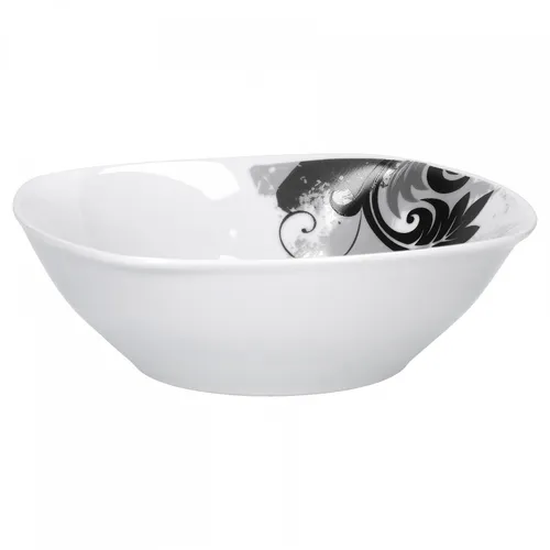 Müslischale Salatschale Dessertschale Black Flower 14,5 cm