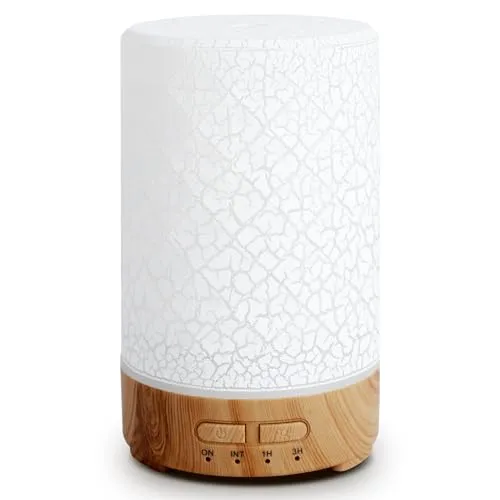 Romon Diffuser, 150ML Aroma Diffuser, Ultraschall Ätherische Öle Diffusor Elektrisch mit 7 Farben LED Luftbefeuchter für Wohnung Büro Haus Yoga