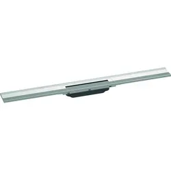 hansgrohe RainDrain Flex Duschrinne 56051800, 80cm - Kürzbar & Wandmontage - Sanitärinstallation mit herausnehmbarer Designabdeckung und einfacher Reinigung. Höhenverstellbar um 10 mm, ideal für Neubau und Sanierung.