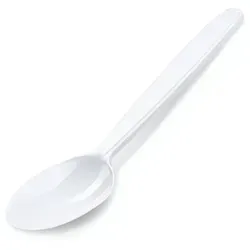 Kaffeelöffel (PP) wiederverwendbar weiß 13cm [50 St.] von LogiPack GeRo