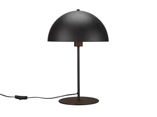 meineWunschleuchte Große Tischleuchte Höhe 45cm aus Metall Schwarz Gold