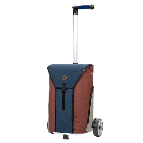 Andersen Einkaufstrolley Unus Shopper – 46 l mit Reflektoren - Einkaufstrolleys mit höhenverstellbarem Aluminiumgestell, wasserabweisender Tasche und Thermotasche. Ideal für Wocheneinkäufe und kann am Fahrrad befestigt werden.
