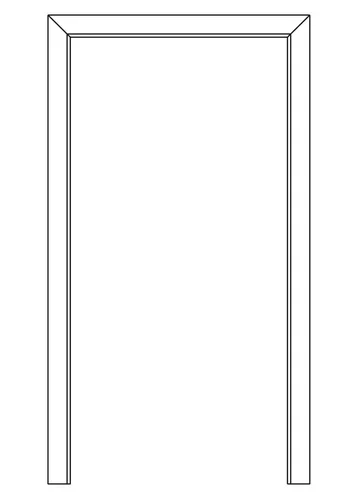 Bornhake Blendrahmen Dekor Uni Weiß Holzzarge in weiß von Bornhake