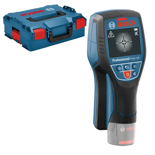 D-Tect 120 + L-Boxx C G - Bosch Ortungsgerät mit Radar-Technologie, präzise Materialerkennung und flexibler Stromversorgung
