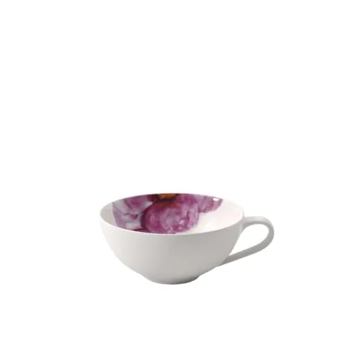 Villeroy & Boch – Rose Garden Teeobertasse, Porzellan Tasse Weiß, Füllmenge 230 Ml, Mikrowellensicher Und Spülmaschinenfest