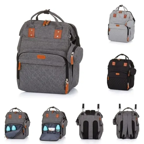 Chipolino Wickeltasche - Vielseitige Kinderwagen-Rucksacklösung - Wickeltasche für Kinderwagen, wandelbar zum Rucksack, mit verstellbaren, gepolsterten Schultergurten und viel Stauraum für Windeln und Flaschen. Ideal für Eltern unterwegs!