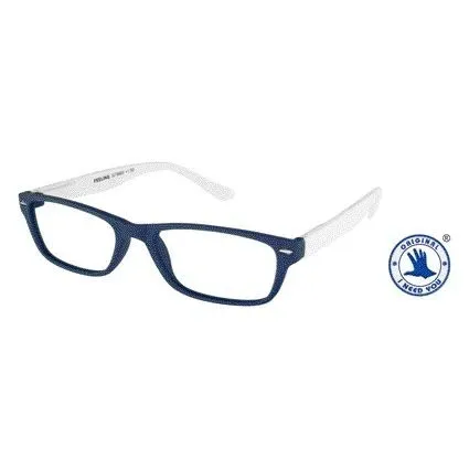 Ich brauche dich – Lesebrille +2,00 dpt Gefühl blau-weiß in blau von I NEED YOU