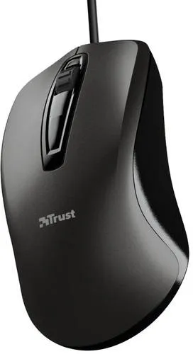Trust Carve Optische Maus mit Kabel - 1200 DPI Präzision, ergonomisches Design für Rechts- und Linkshänder, ideal für PC und Laptop