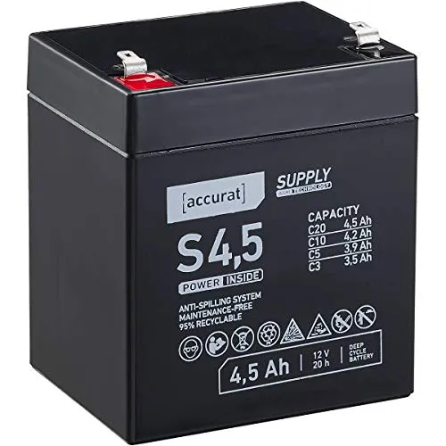 Accurat Supply S4,5 AGM 12V Bleiakku 4,5Ah