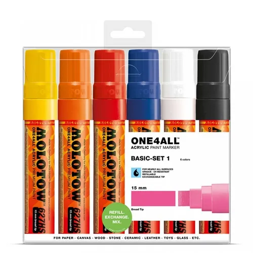 MOLOTOW ONE4ALL 627HS Marker 6er Basic-Set 1