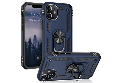 Tec-Expert Handyhülle Outdoor Cover Hülle für Apple iPhone 12 6.1 Zoll, 6.1, Premium Hülle aus verstärktem Polycarbonat