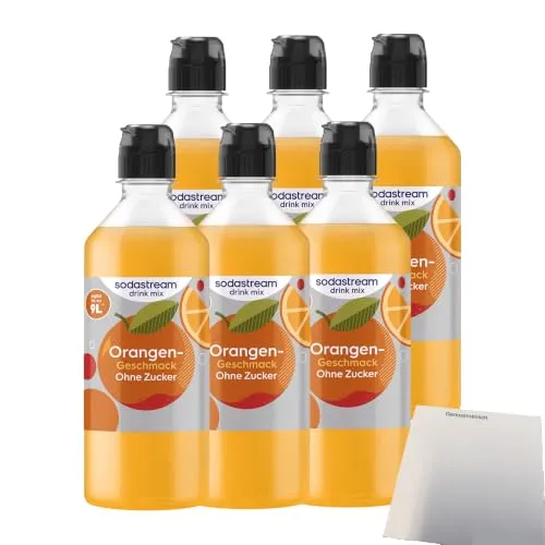 usy Bundle für Sodastream Orange ohne Zucker Sirup VPE (6x440ml Flasche) + usy Block