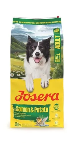 Josera Salmon & Potato Hundefutter | 12,5 kg - Alleinfuttermittel für Hunde mit schmackhaftem Lachs und Kartoffeln, ideal für empfindliche Hunde und für eine ausgewogene Ernährung.