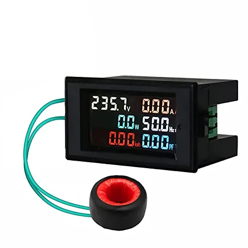 Amperemeter Voltmeter 80-300V 100A AC Display Meter Leistungsmesser Digitales AC Meter mit Digital Color LCD Volt Amp Watt Detector Reader Panel