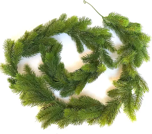 mucplants künstliche Edeltannengirlande Kunsttanne 180cm Tanne Girlande