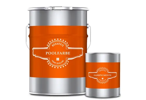 BEKATEQ Zementfarbe LS-400 - Hochbelastbare Schwimmbadfarbe - Bodenbeschichtungen für Schwimmbecken, lichtecht und chemikalienbeständig, ideal für neue und sanierte Pools.