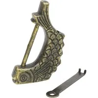 HMF 6491-FIS-23 Antikes Chinesisches Deko Vorhängeschloss Fisch 60 x 30 x 8 mm