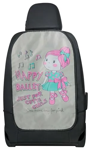 Walser Rückenlehnenschutz-Auto, Rücksitzschoner Kinder Ballet Doll, Trittschutz schmutzabweisend, Autositzschoner Rückseite 62x40cm rosa