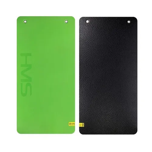MFK01 GREEN-BLACK MATA FITNESS KLUBOWA Z OTWORAMI HMS PREMIUM - Sportmatten mit Öffnungen für optimale Rutschfestigkeit und Komfort während des Trainings, ideal für Fitness-Enthusiasten.