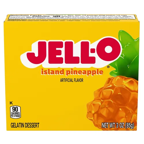Jell-O Island Pineapple Gelatin Dessert Wackelpudding 85g | USA Amerika Import