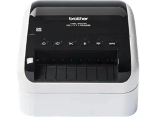 Brother QL-1110NWBc - Professioneller Etikettendrucker mit WLAN, druckt bis zu 103,6 mm breite Etiketten in nur 68 Sekunden pro Minute