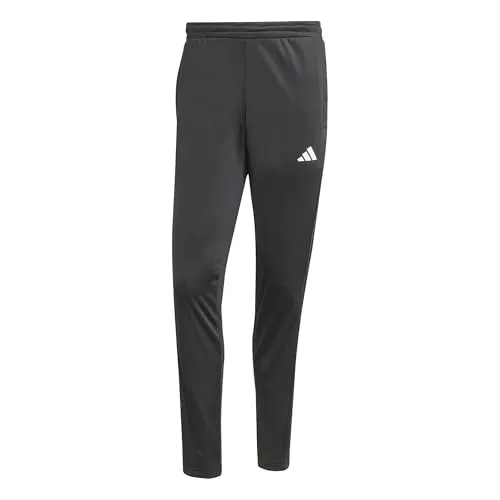 adidas Herren Club Tennis 3-Stripes Knitted Pants, Schwarz, M - Hochwertige Tennis-Hosen aus 100 % recyceltem Polyester, regulär geschnitten mit elastischem Bund und praktischen Reißverschlüssen an den Knöcheln für optimalen Komfort und Bewegungsfreiheit.