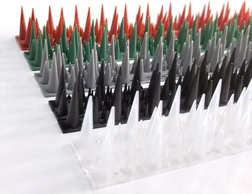 Taubenabwehr Spikes 10er Set Kunststoff, 400x42x36mm, Ziegelrot