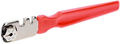 INTOX Glasschneider Hartmetall – 6 Wolfram-Legierung Rädchen – für Glas, Spiegel & Fliesen – präziser Schnitt – langlebiges Profi-Werkzeug