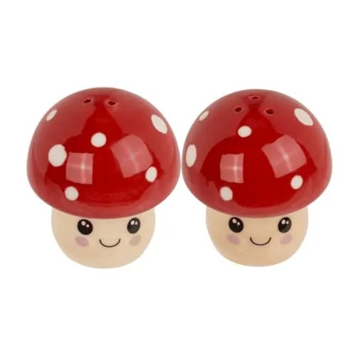 Fliegenpilz Kawaii Salz- und Pfefferstreuer Set