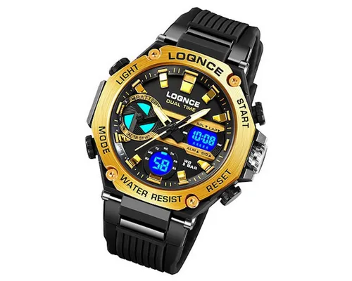 Taffstyle Sportuhr Herren Armbanduhr Digital Sportuhr Stopp Alarm Licht Chronograph Uhr, Multifunktionale Uhr Stoppuhr Kalender Beleuchtung 5 ATM Wasserdicht