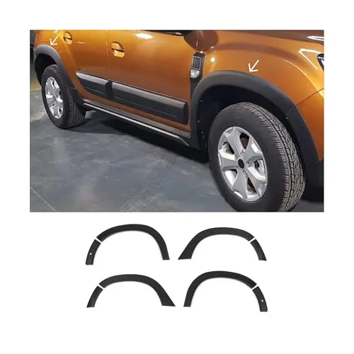 OMAC Kfz-Schmutzfänger Radläufe für Dacia Duster 2018-2024 - Schmutzfänger für Dacia Duster, 4-tlg. Set aus robustem ABS, bietet optimalen Schutz vor Straßenschmutz und verleiht Ihrem Fahrzeug ein aggressives, geländetaugliches Aussehen.