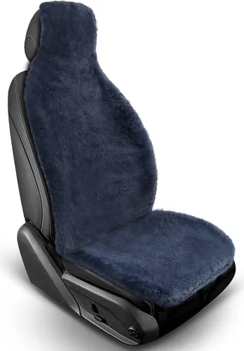Lammfell Wohnmobil Sitzauflage Sitzbezug für ERIBA CAR 600 ACC Lammfell Auflage - Dunkel Grau