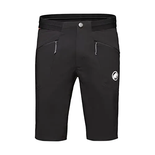 Mammut Aenergy Light SO Shorts Men Black - Auslaufware (46) - Leichte Softshell-Shorts für Herren, ideal für aktive Outdoor-Aktivitäten, atmungsaktiv und schnelltrocknend.